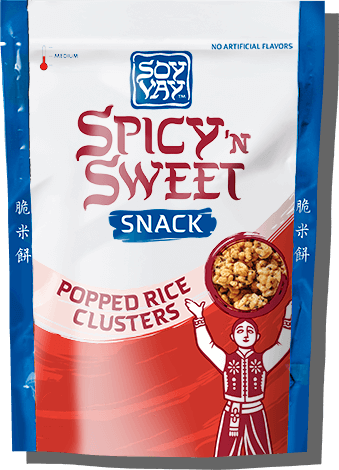 Spicy 'n Sweet Snack Popped Rice Clusters