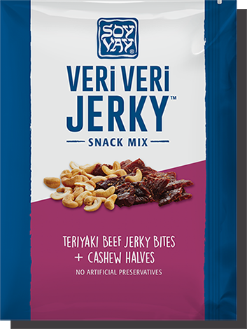 Teriyaki Beef & Cashews Veri Veri Jerky Snack Mix