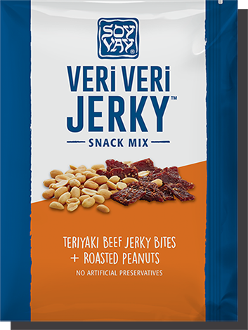 Teriyaki Beef & Roasted Peanuts Veri Veri Jerky Snack Mix